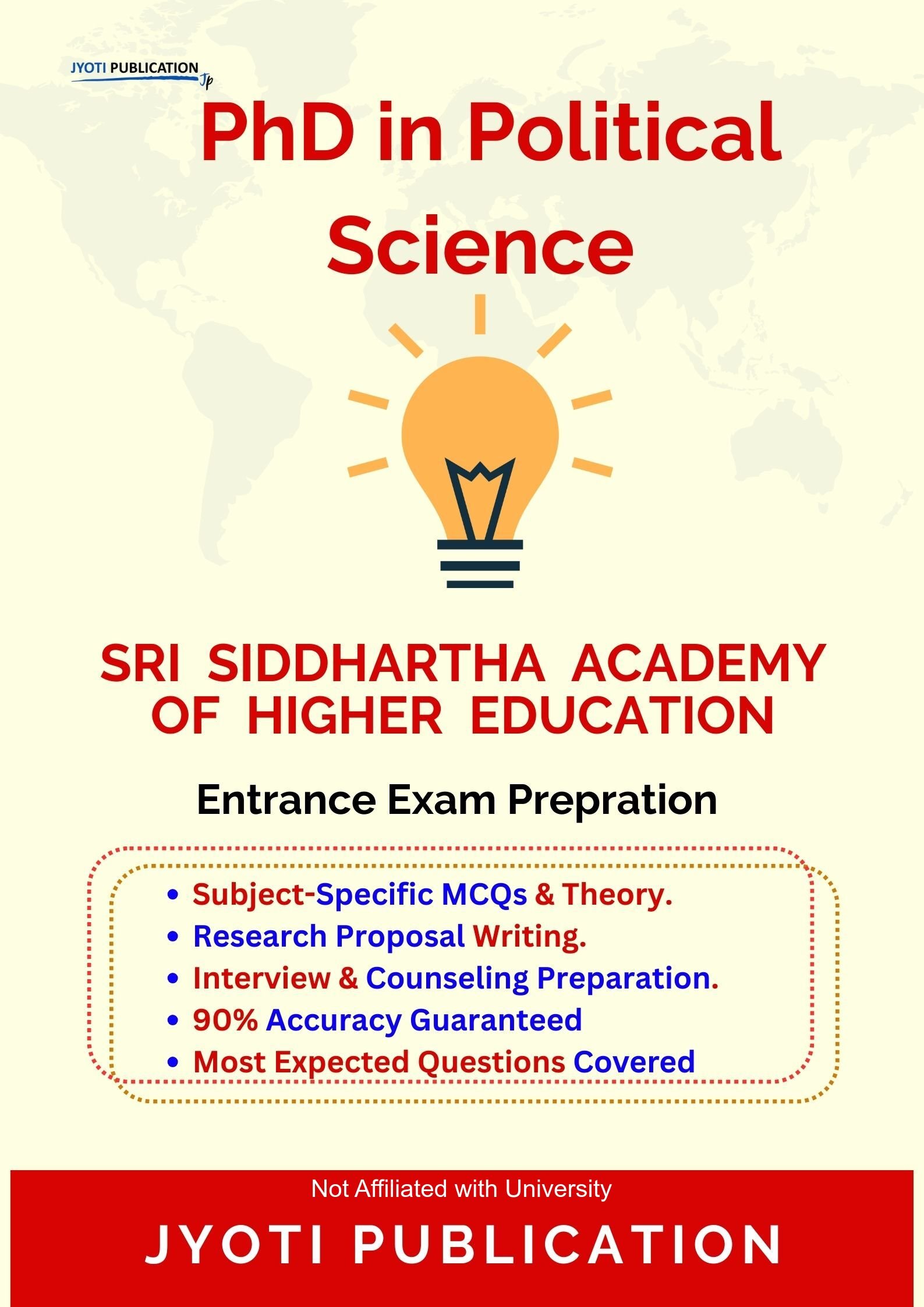 Sri Siddhartha Academy of Higher Education PhD in Political Science Entrance Exam PhD in Political Science Entrance Exam