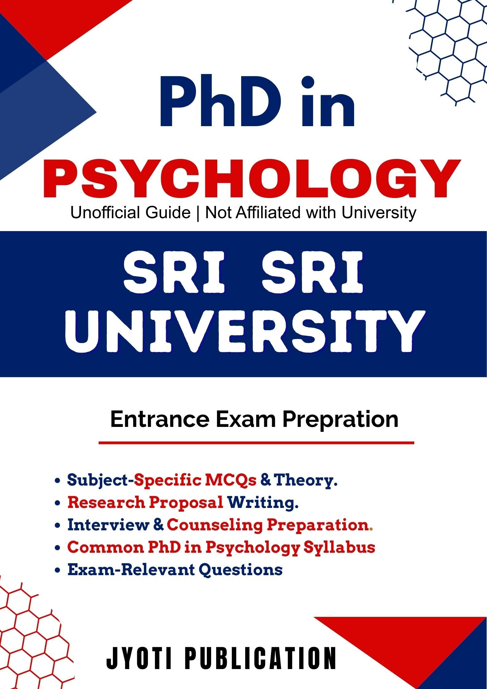 Sri Sri University PhD in Psychology Entrance Exam