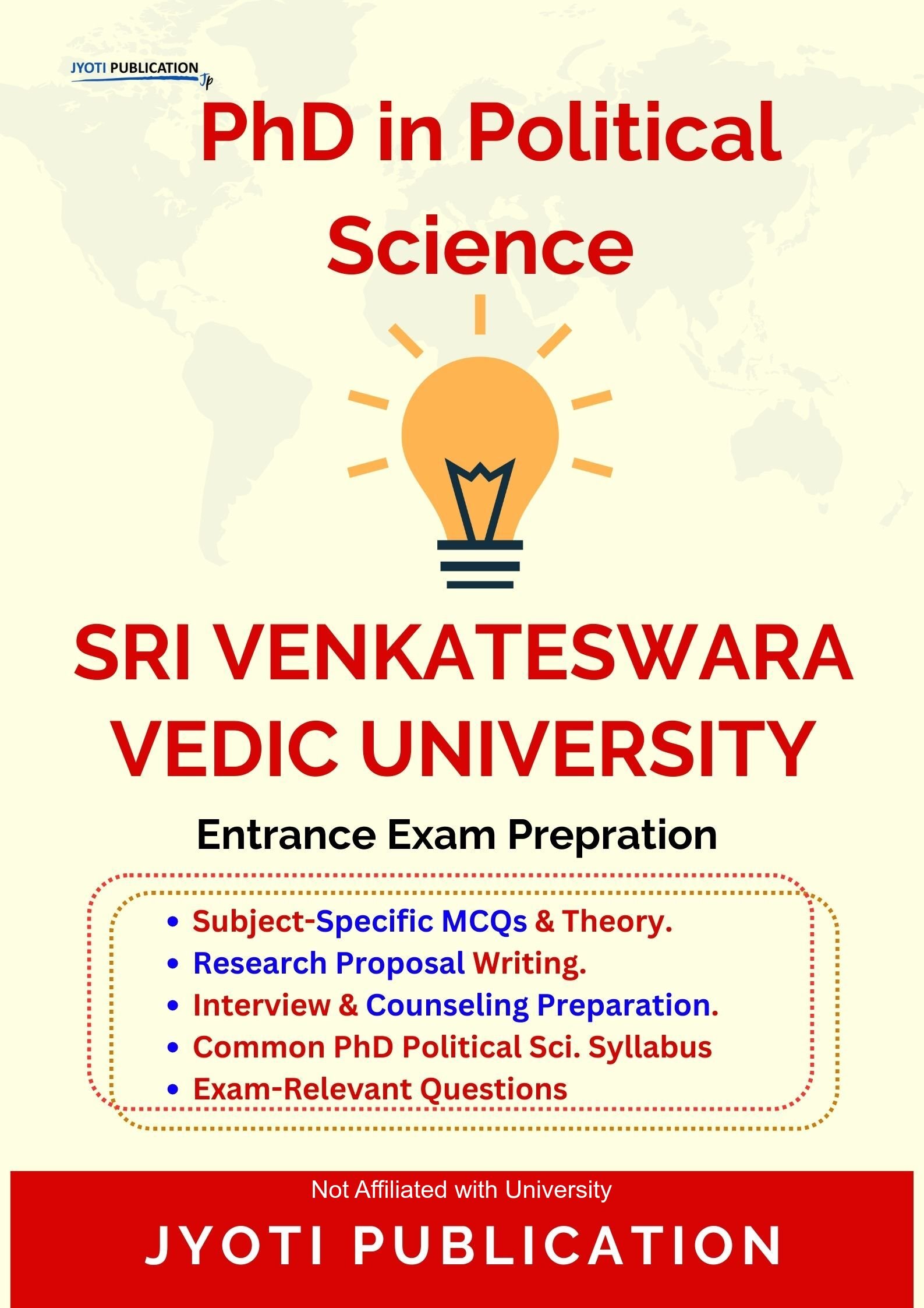 Sri Venkateswara Vedic University PhD in Political Science Entrance Exam PhD in Political Science Entrance Exam