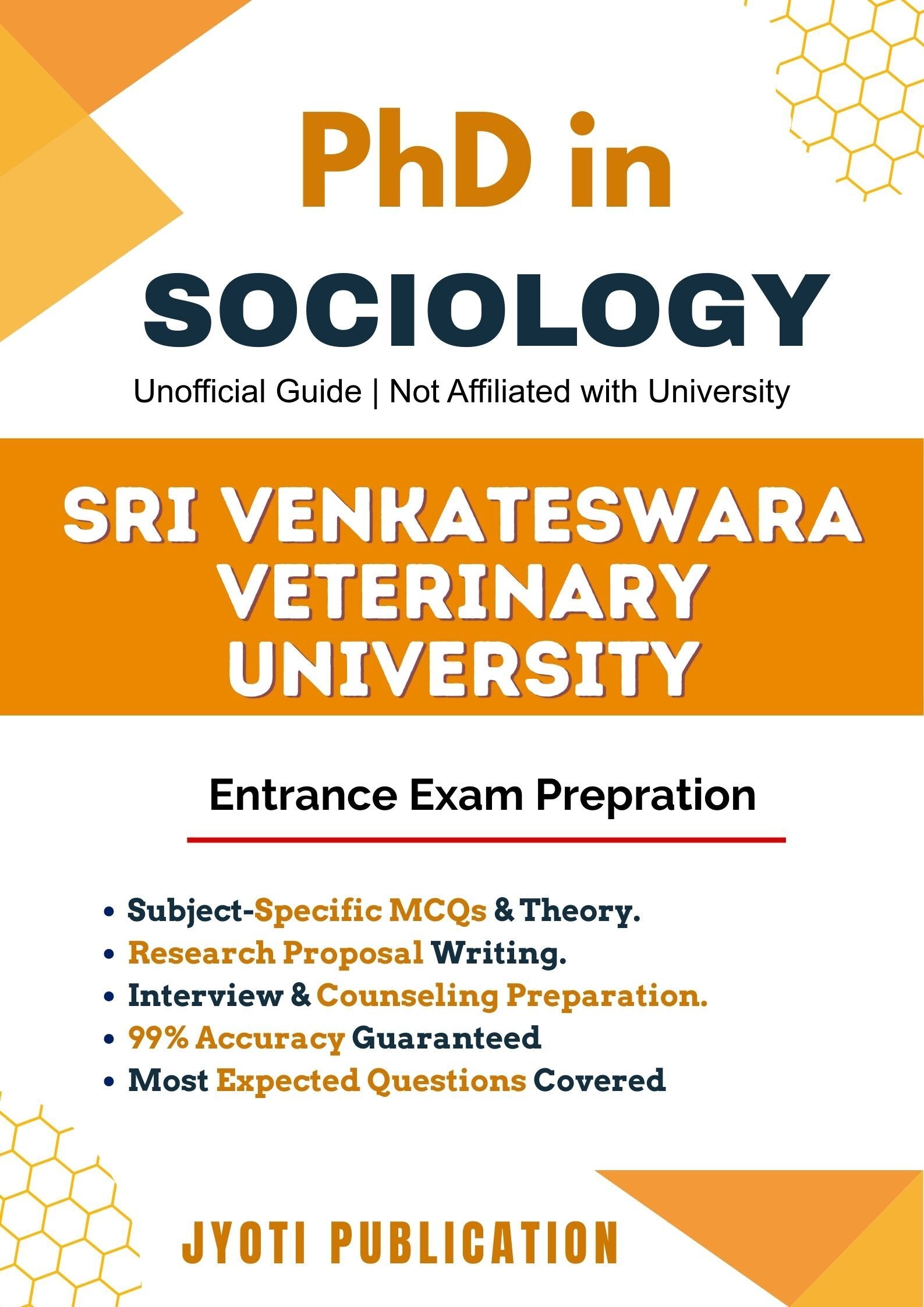 Sri Venkateswara Veterinary University PhD in Sociology Entrance Exam
