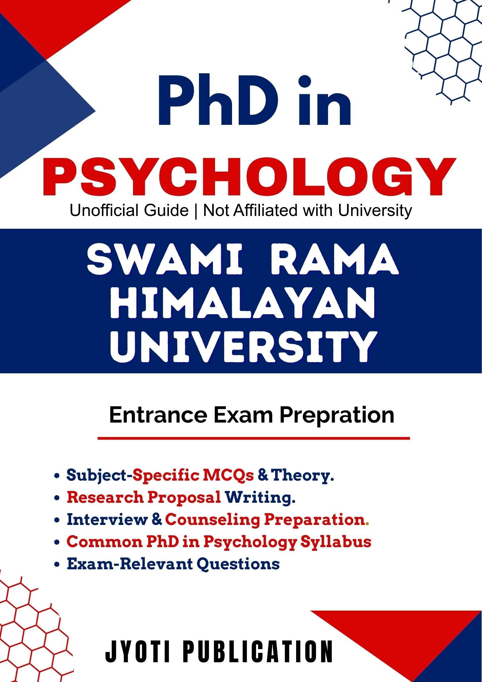 Swami Rama Himalayan University PhD in Psychology Entrance Exam