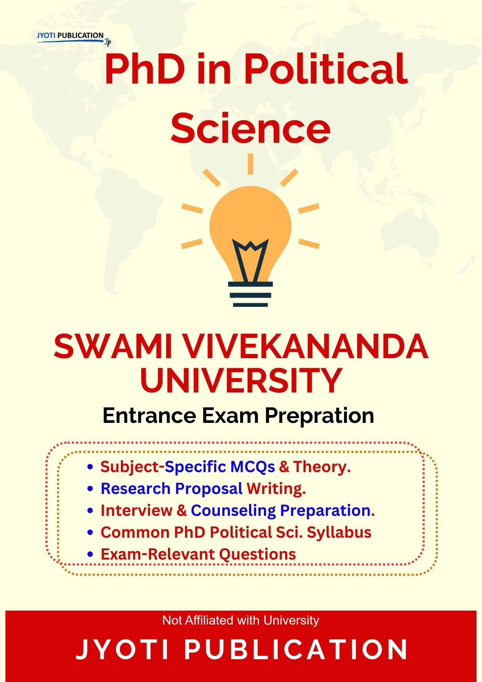 Swami Vivekananda University PhD in Political Science Entrance Exam PhD in Political Science Entrance Exam