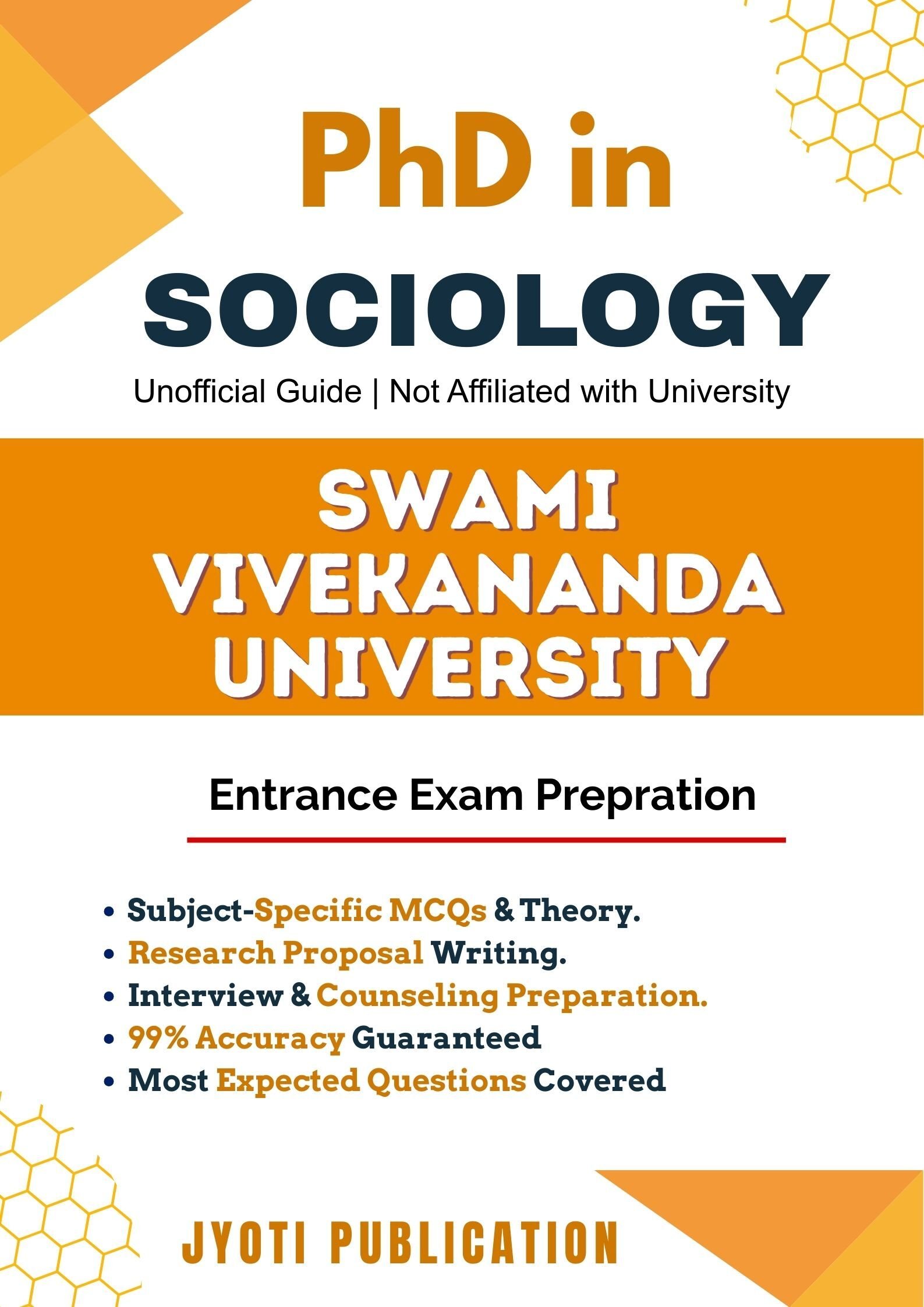 Swami Vivekananda University PhD in Sociology Entrance Exam