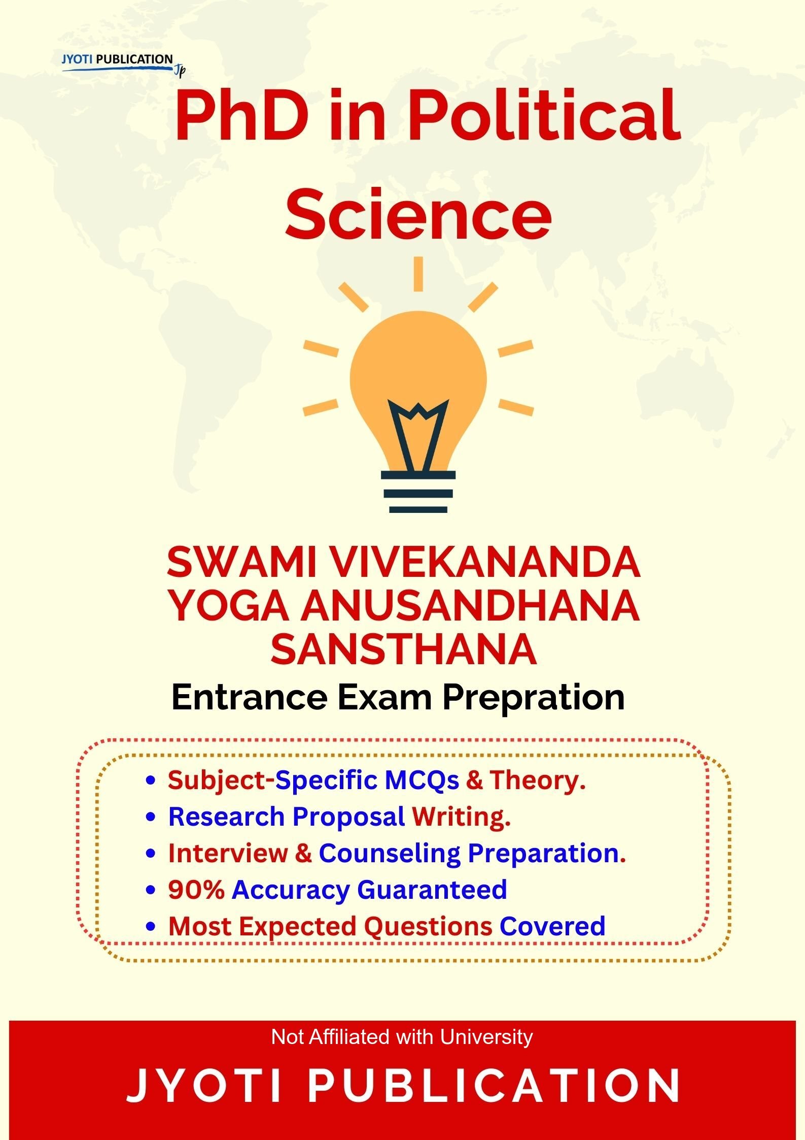 Swami Vivekananda Yoga Anusandhana Sansthana PhD in Political Science Entrance Exam PhD in Political Science Entrance Exam
