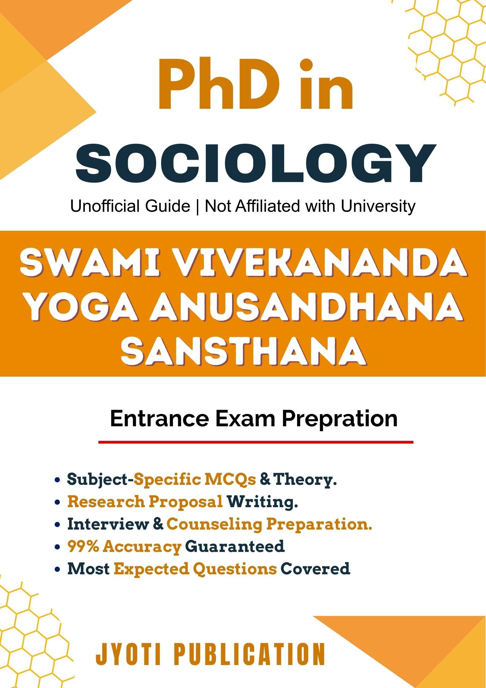 Swami Vivekananda Yoga Anusandhana Sansthana PhD in Sociology Entrance Exam