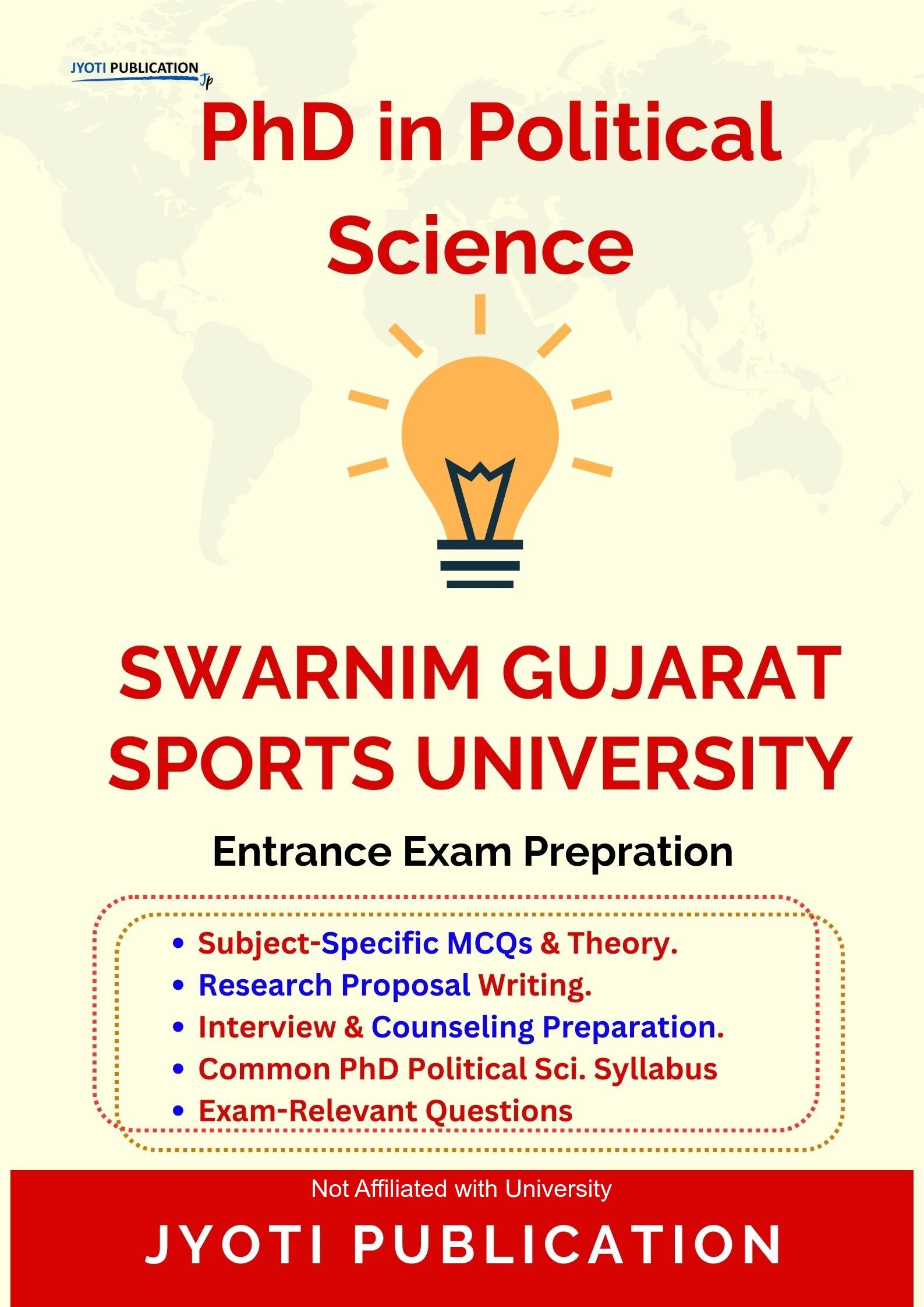 Swarnim Gujarat Sports University PhD in Political Science Entrance Exam PhD in Political Science Entrance Exam