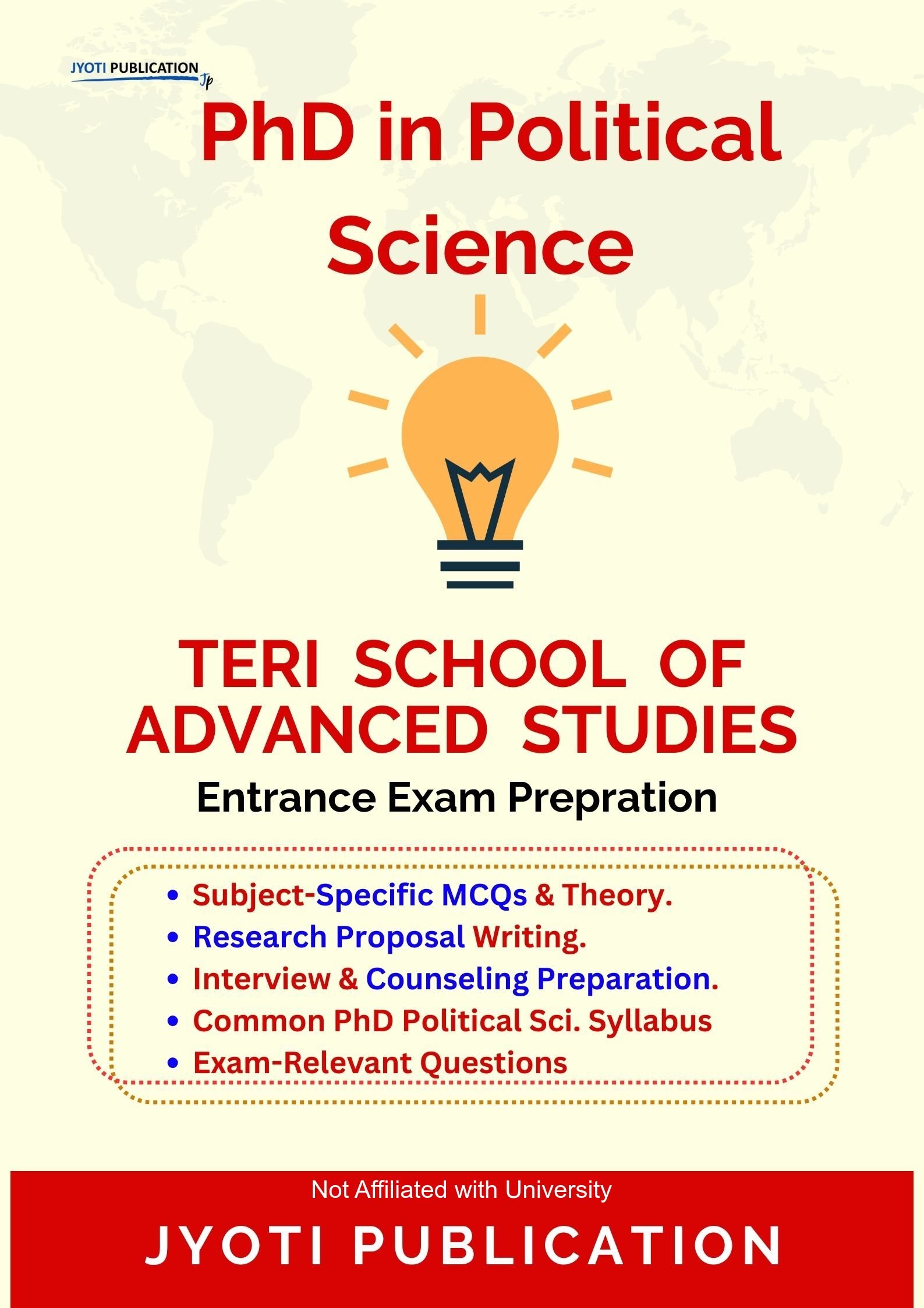 TERI School of Advanced Studies PhD in Political Science Entrance Exam PhD in Political Science Entrance Exam