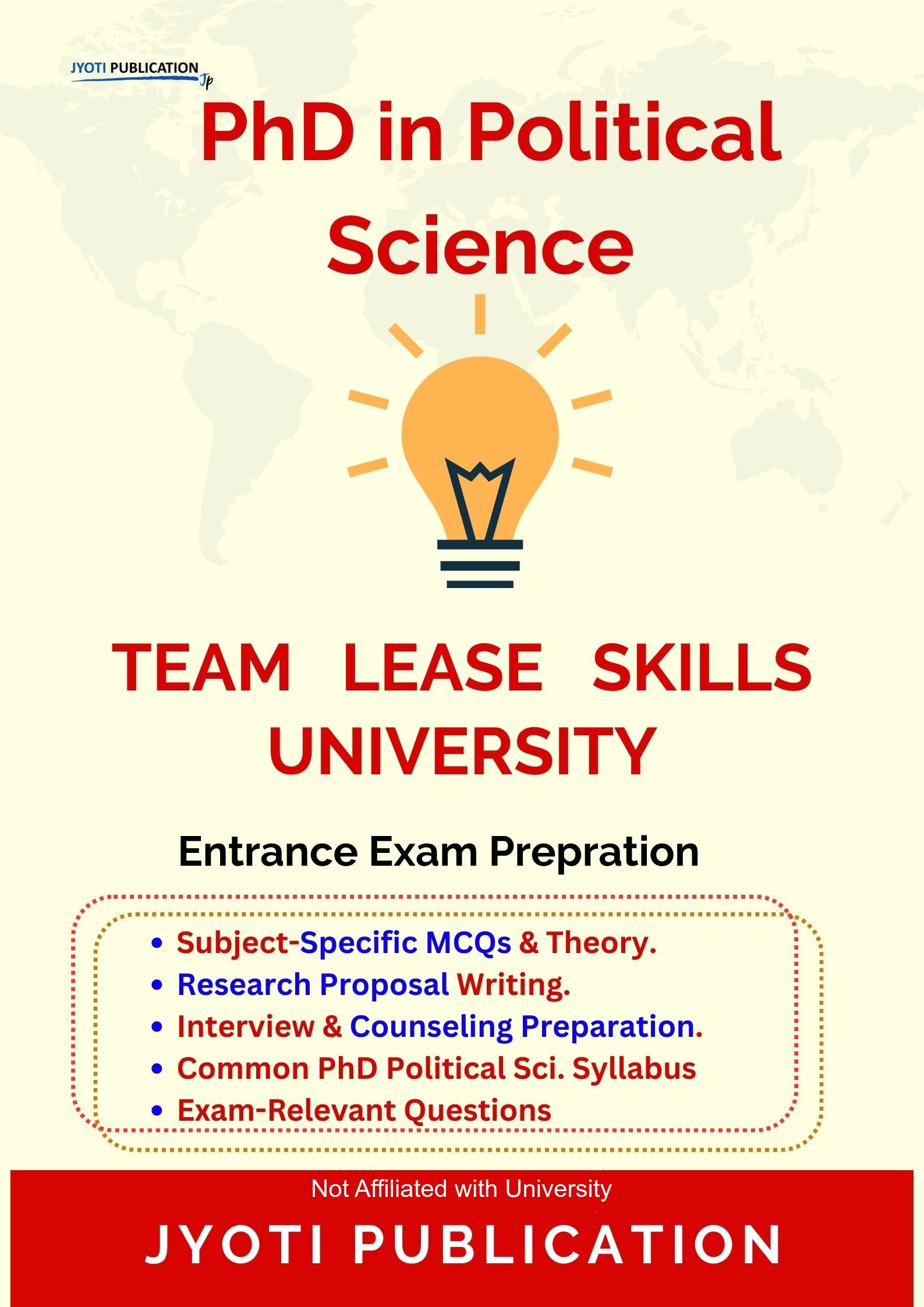 Team Lease Skills University PhD in Political Science Entrance Exam PhD in Political Science Entrance Exam