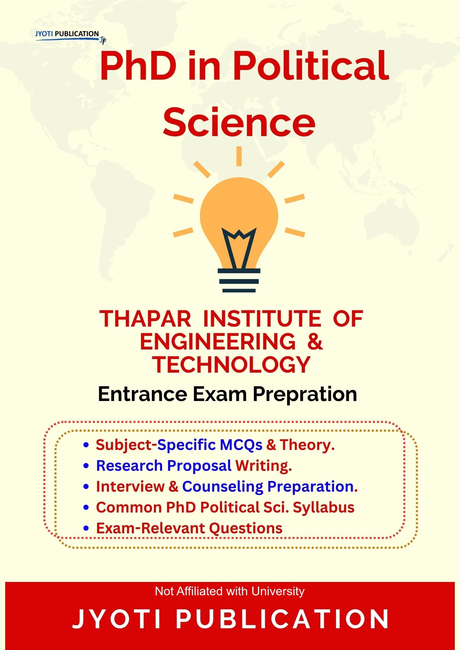 Thapar Institute of Engineering & TechNology PhD in Political Science Entrance Exam PhD in Political Science Entrance Exam