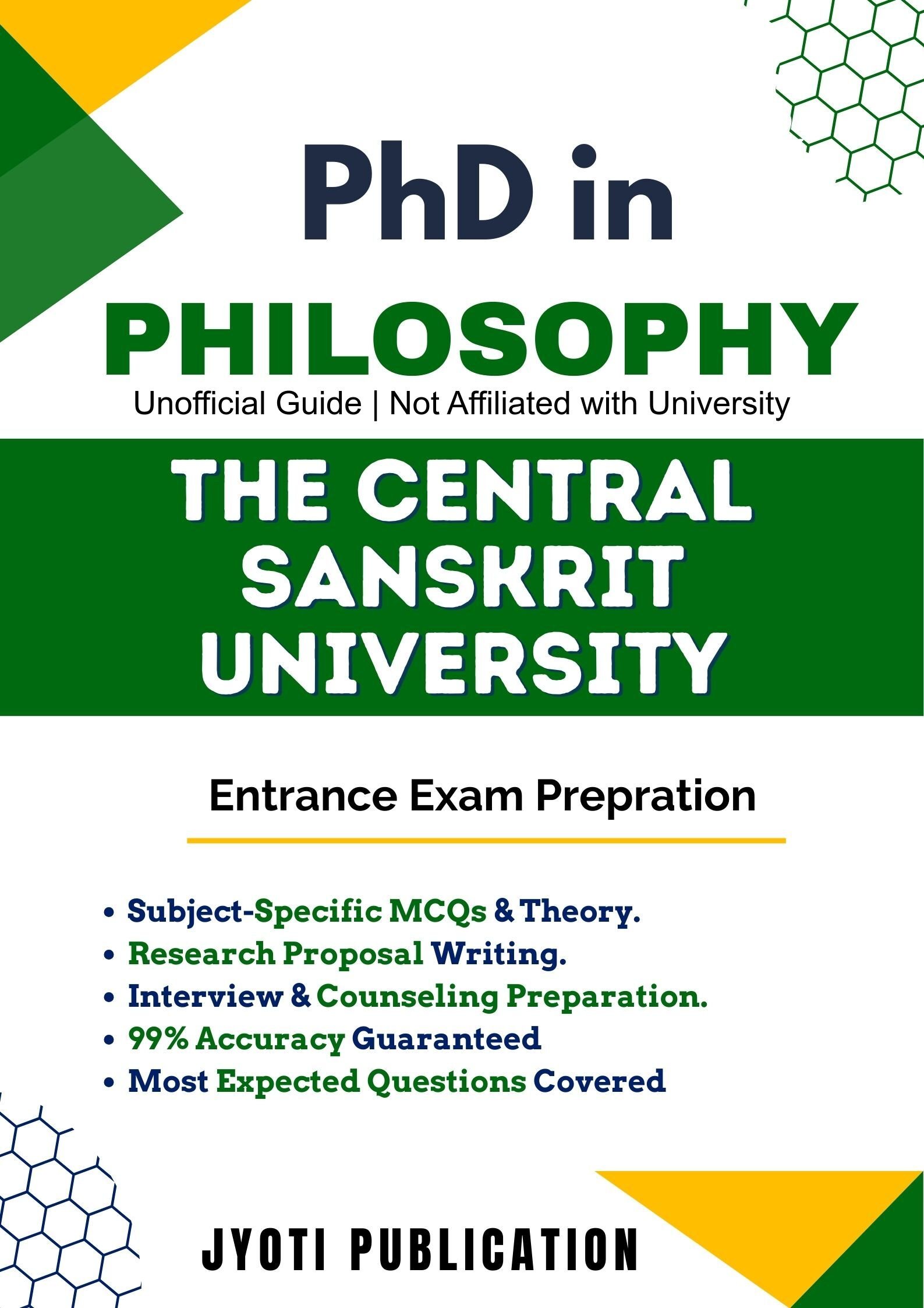 The Central Sanskrit University PhD in Philosophy Entrance Exam