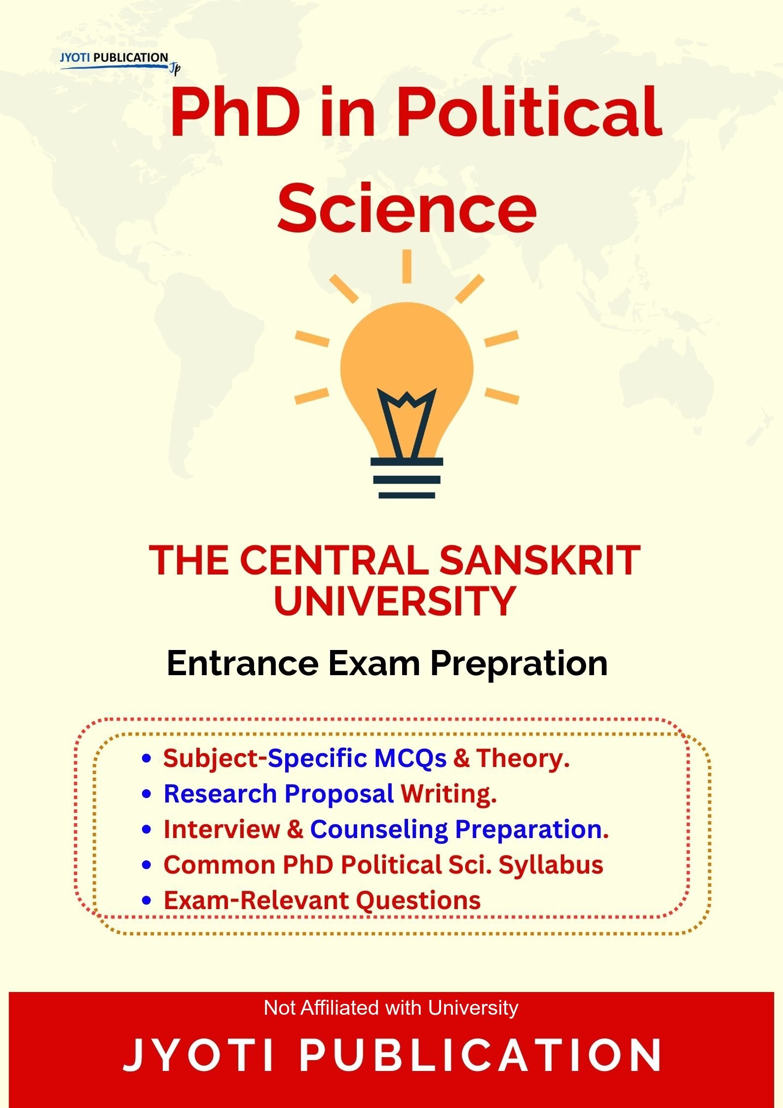 The Central Sanskrit University PhD in Political Science Entrance Exam PhD in Political Science Entrance Exam