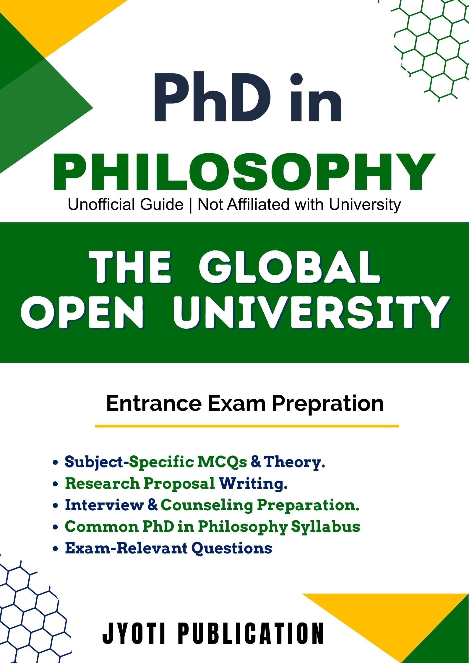 The Global Open University PhD in Philosophy Entrance Exam