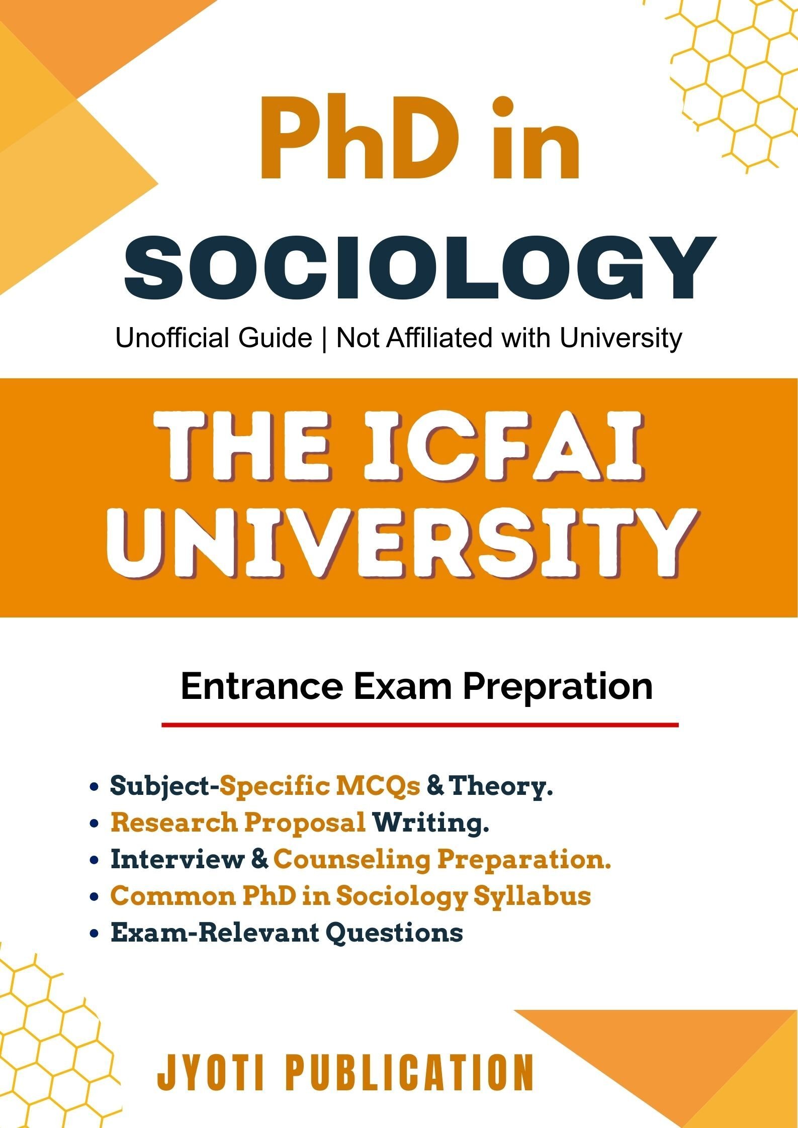 The ICFAI University PhD in Sociology Entrance Exam
