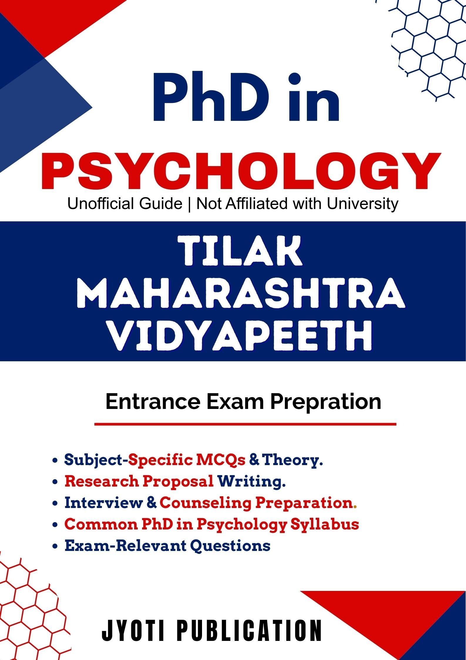 Tilak Maharashtra Vidyapeeth PhD in Psychology Entrance Exam
