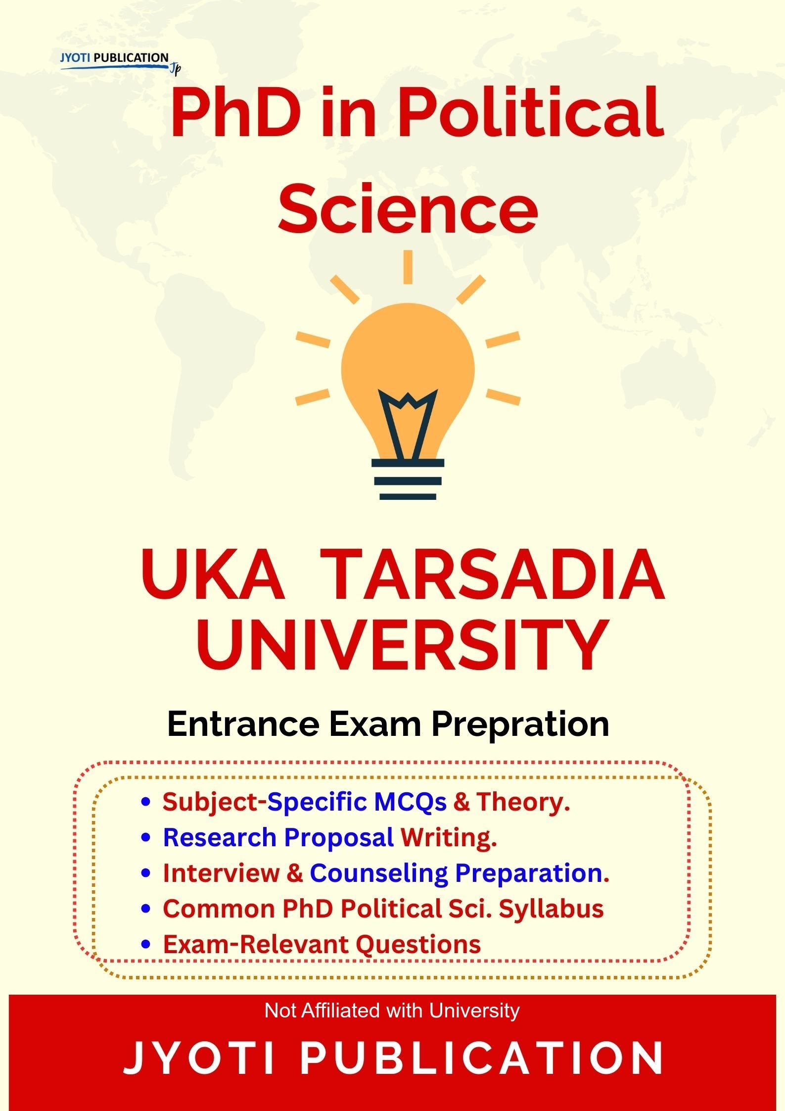 UKA Tarsadia University PhD in Political Science Entrance Exam PhD in Political Science Entrance Exam