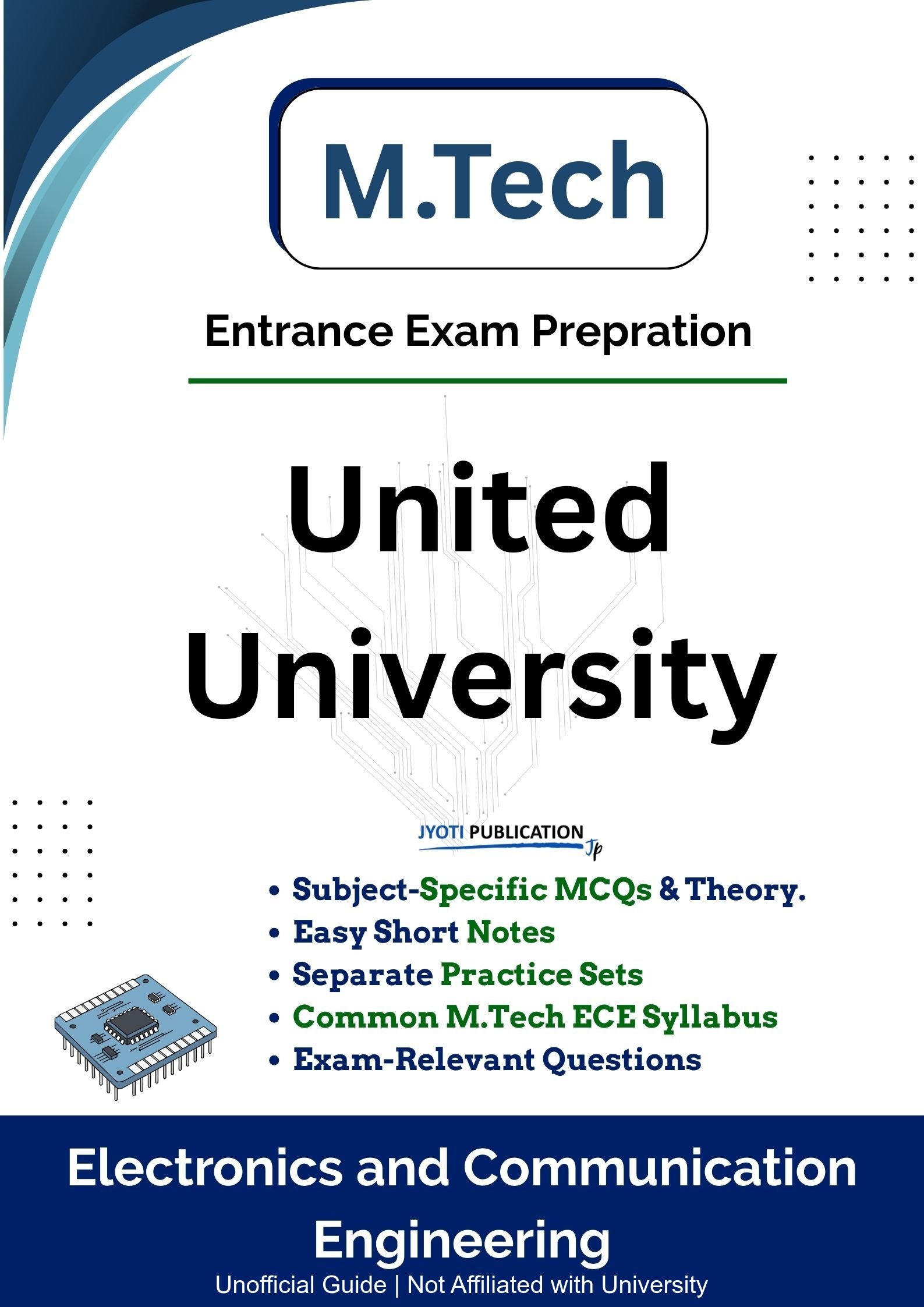 United University M.Tech in Electronics & Communication Engineering Entrance Exam Book