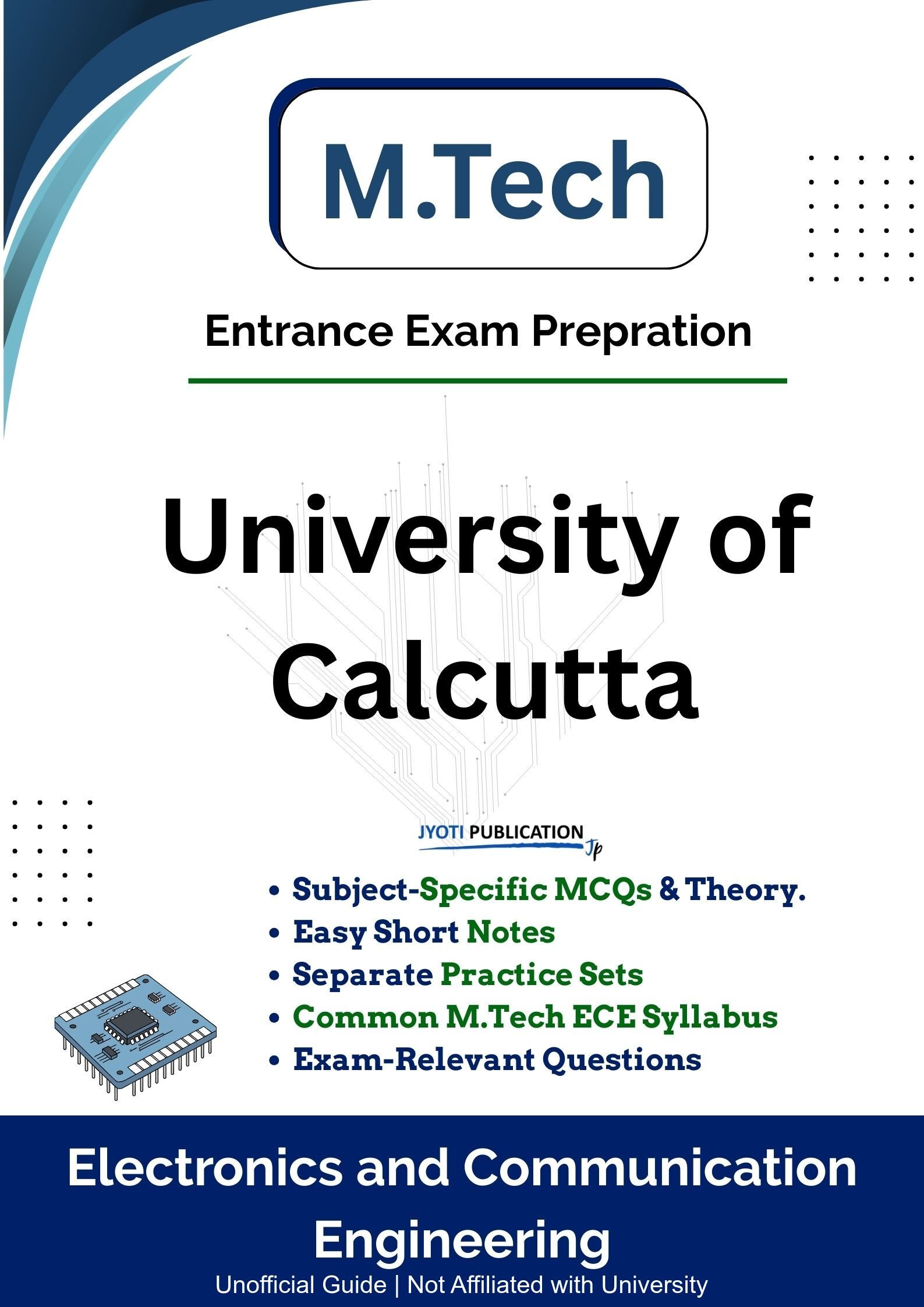 University of Calcutta M.Tech in Electronics & Communication Engineering Entrance Exam Book