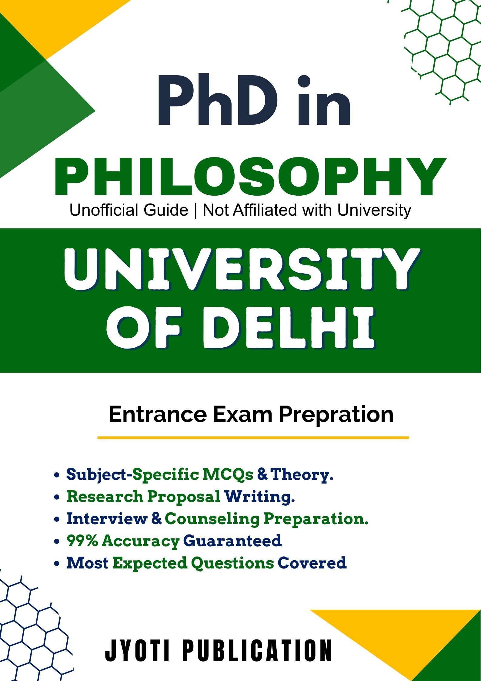 University of Delhi PhD in Philosophy Entrance Exam