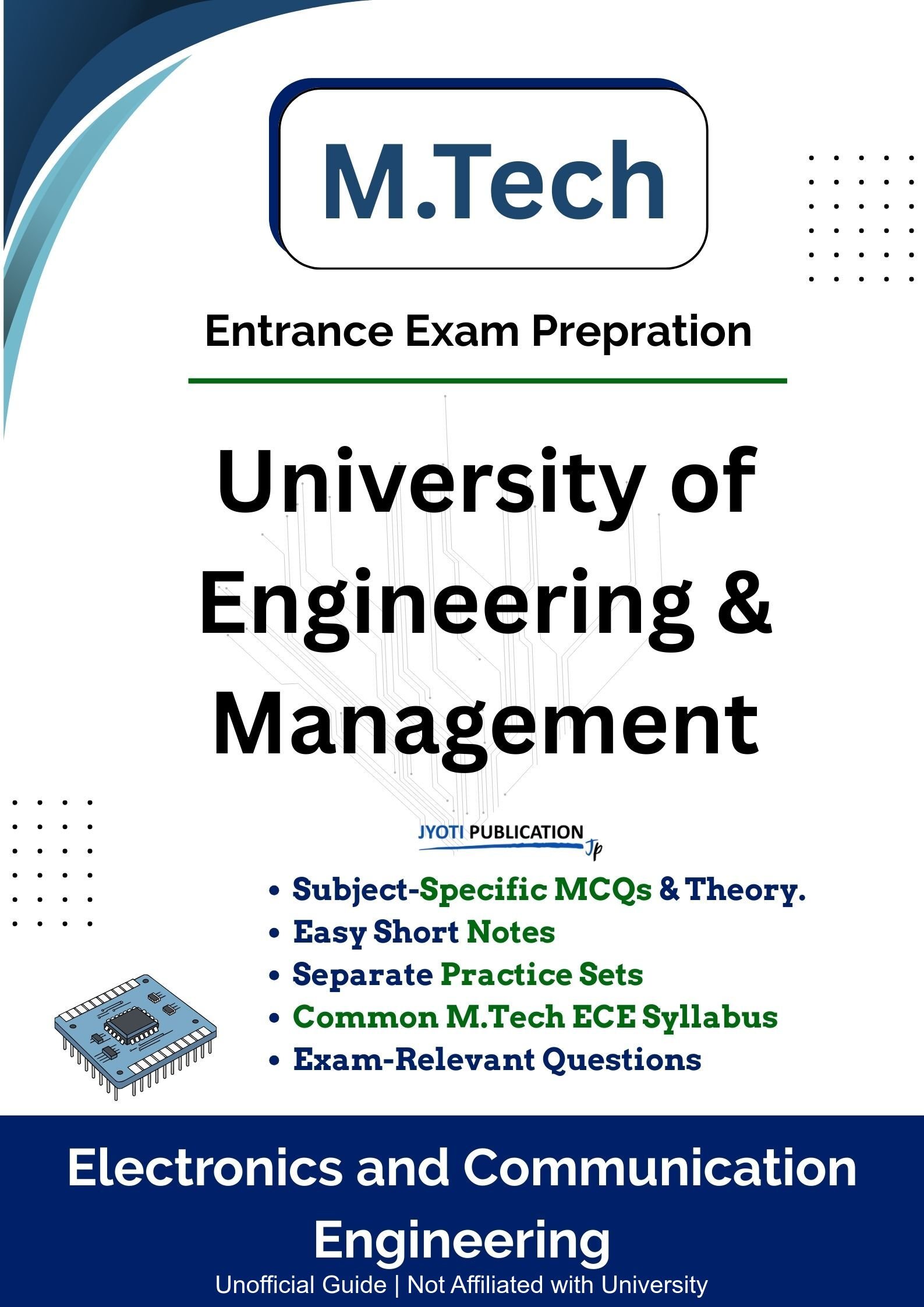 University of Engineering & Management M.Tech in Electronics & Communication Engineering Entrance Exam Book