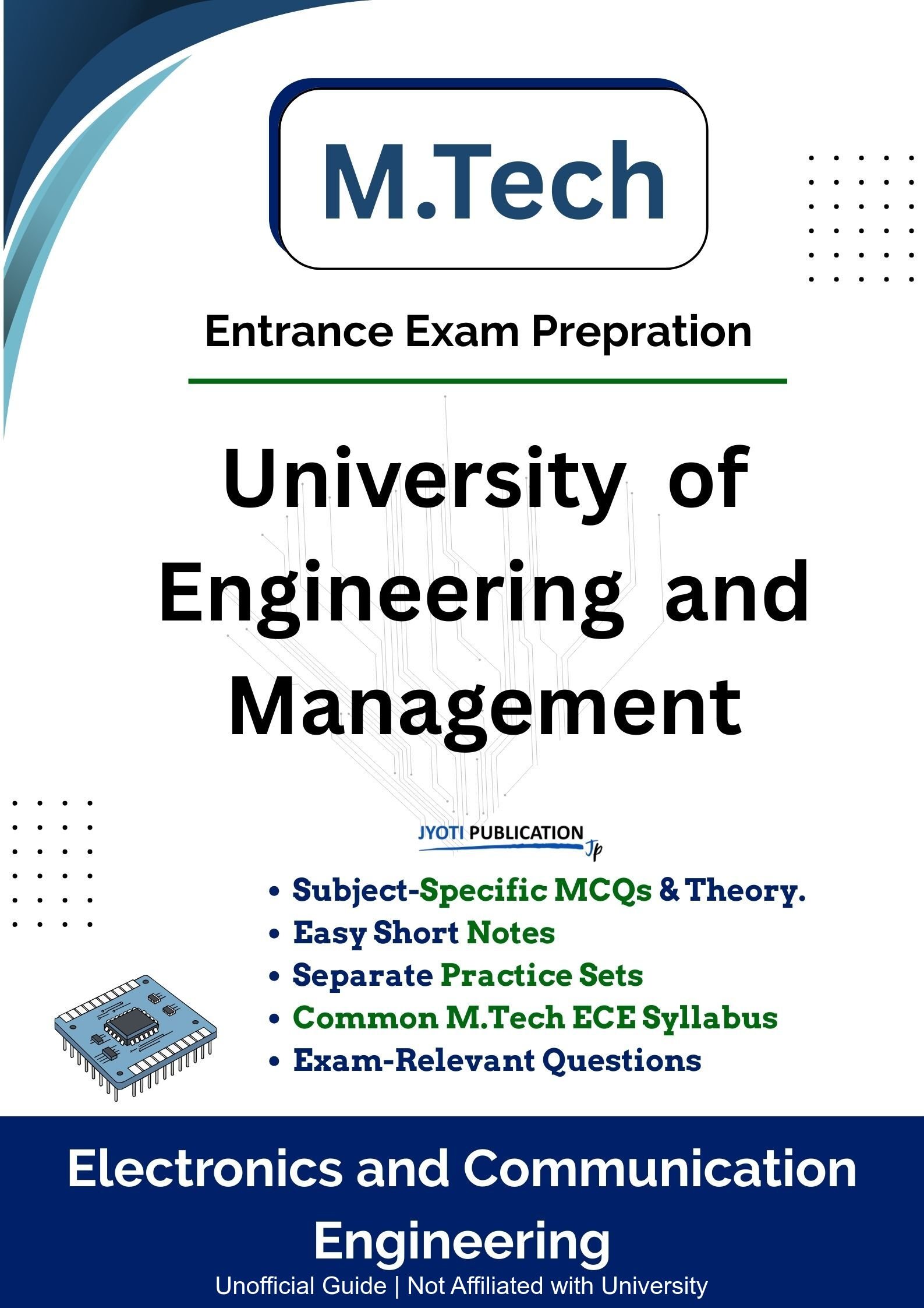 University of Engineering and Management M.Tech in Electronics & Communication Engineering Entrance Exam Book