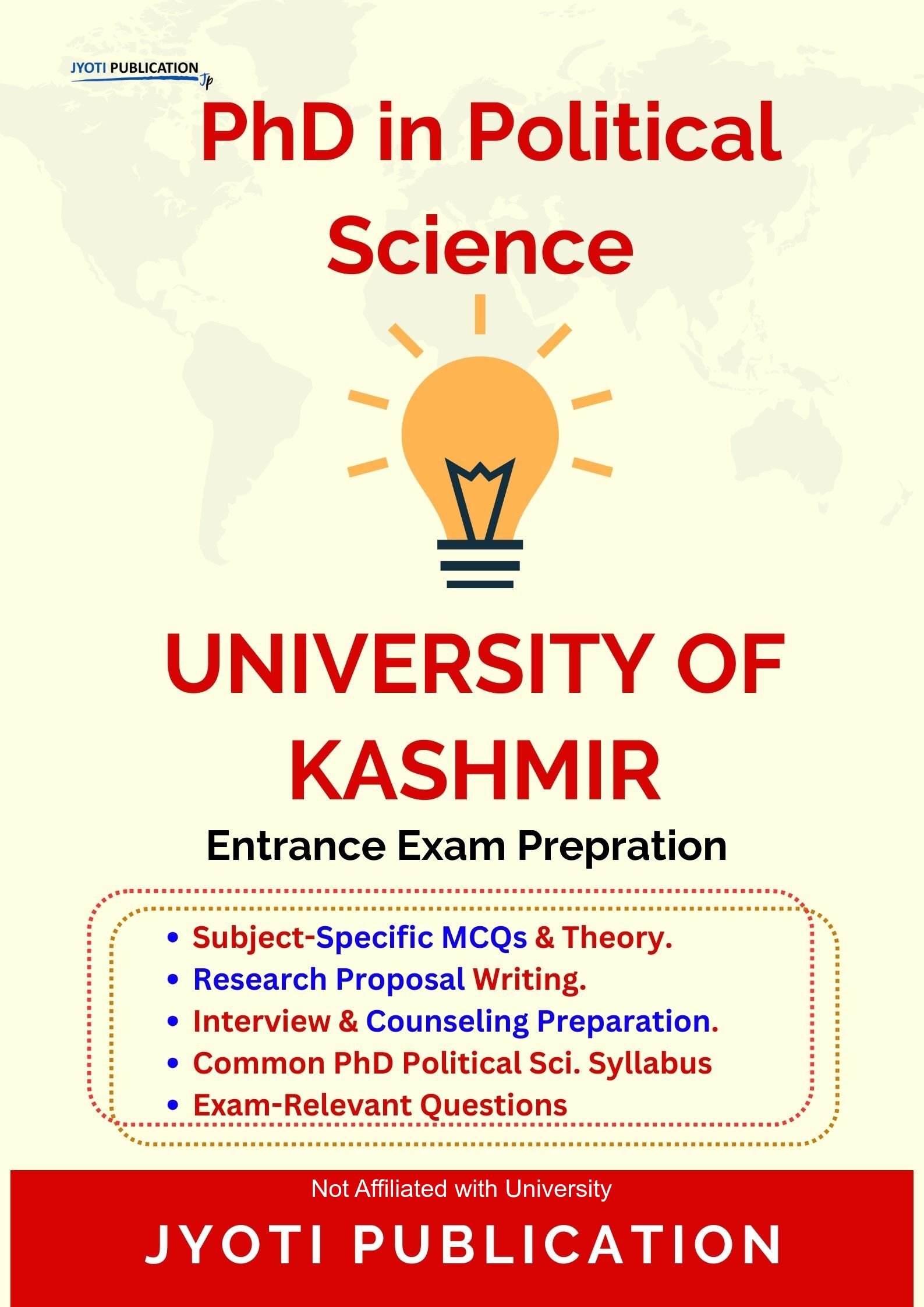 University of Kashmir PhD in Political Science Entrance Exam PhD in Political Science Entrance Exam