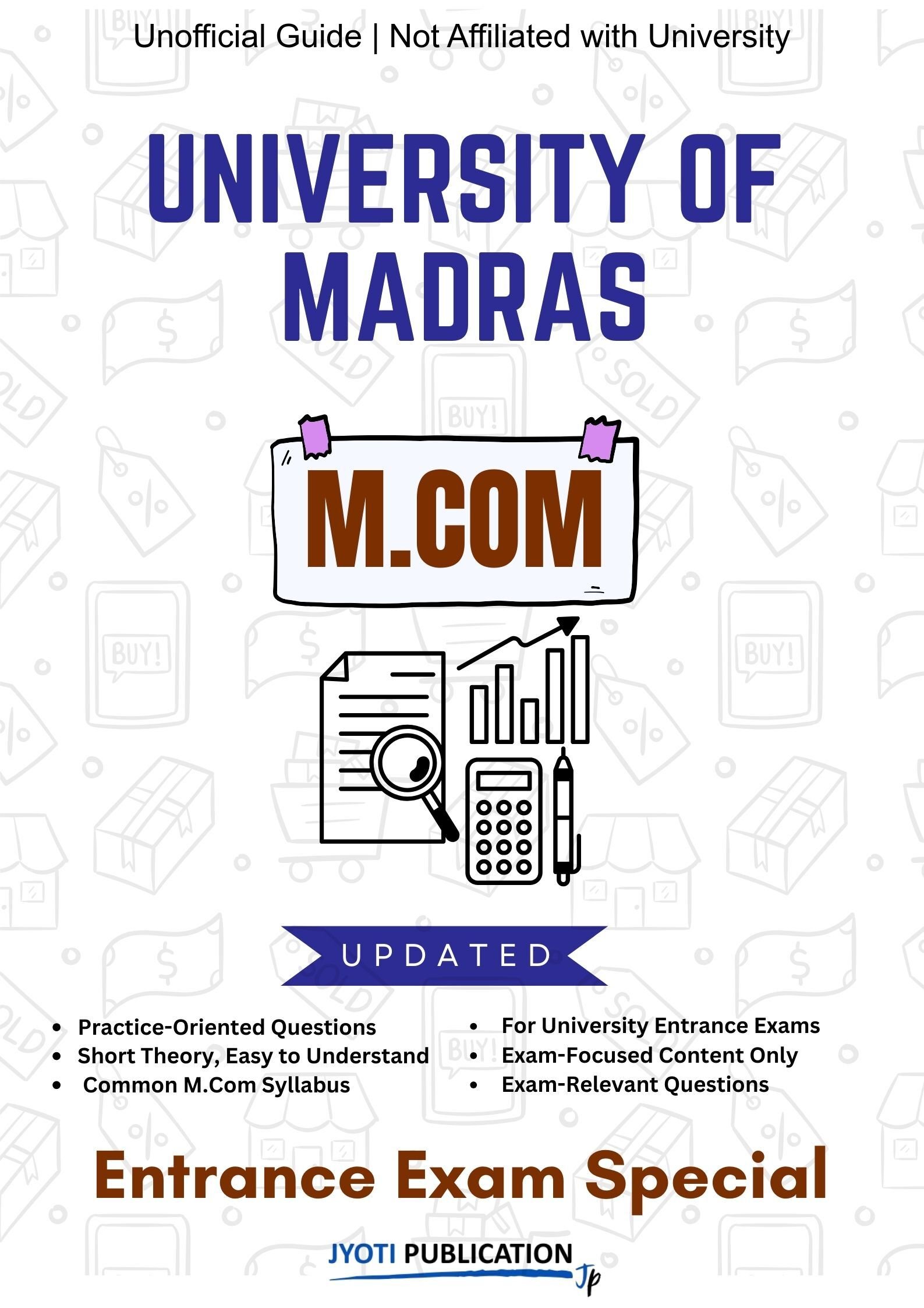 University of Madras M.Com Entrance Exam