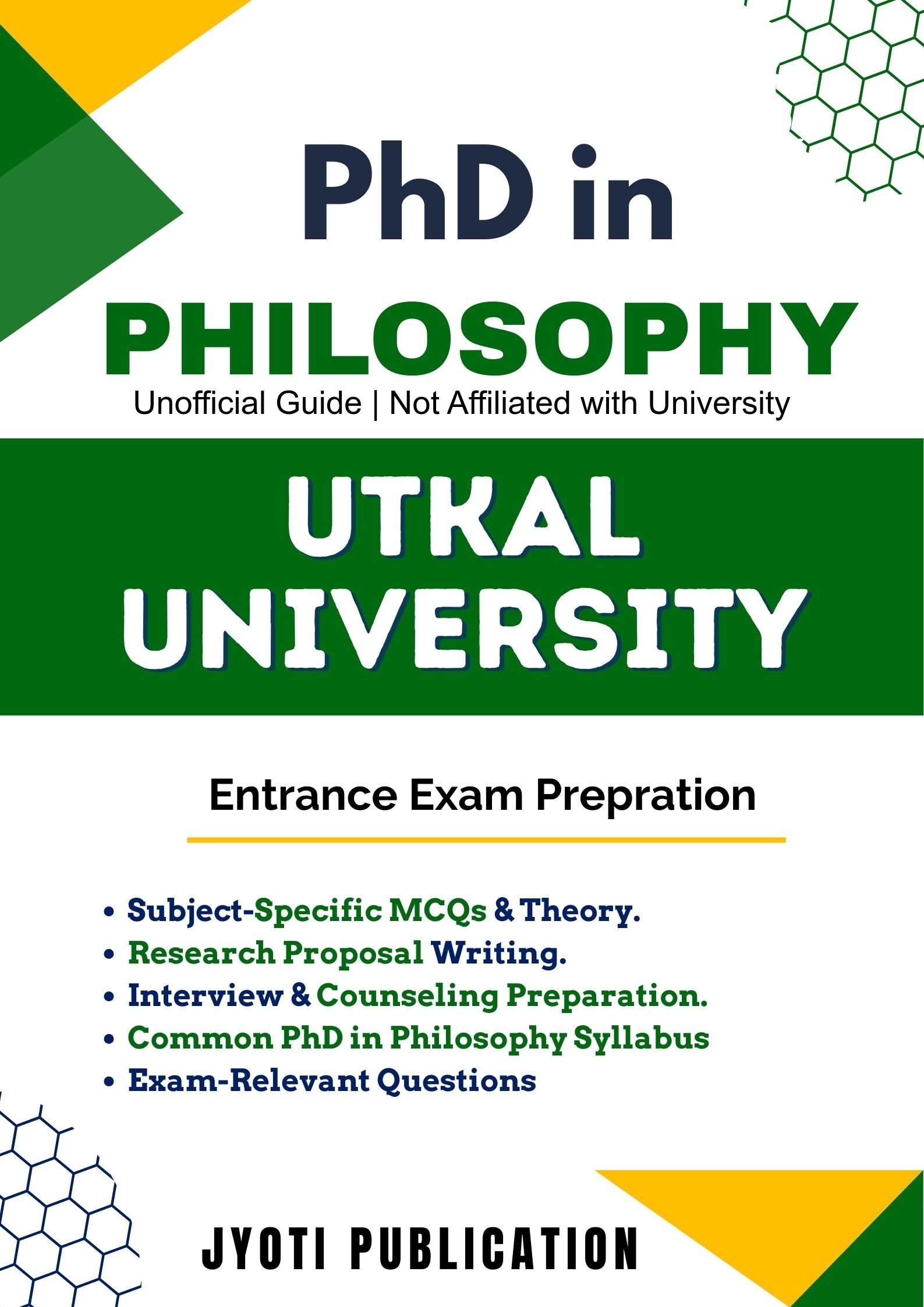 Utkal University PhD in Philosophy Entrance Exam