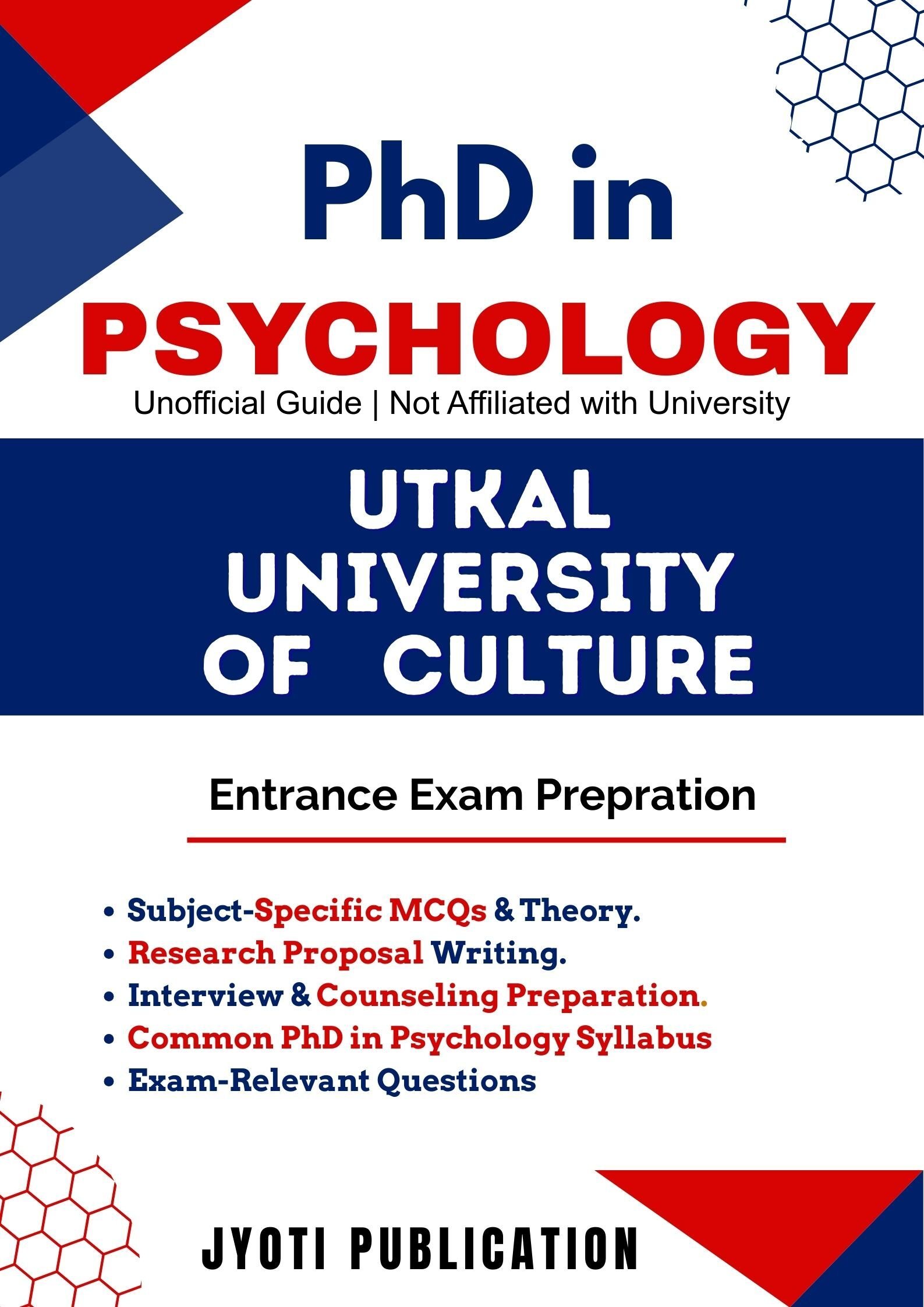 Utkal University of Culture PhD in Psychology Entrance Exam