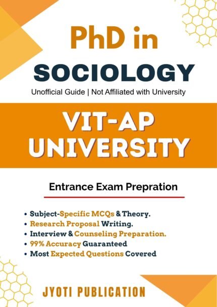 VIT AP University - PhD in Sociology Entrance Exam Preparation Guide