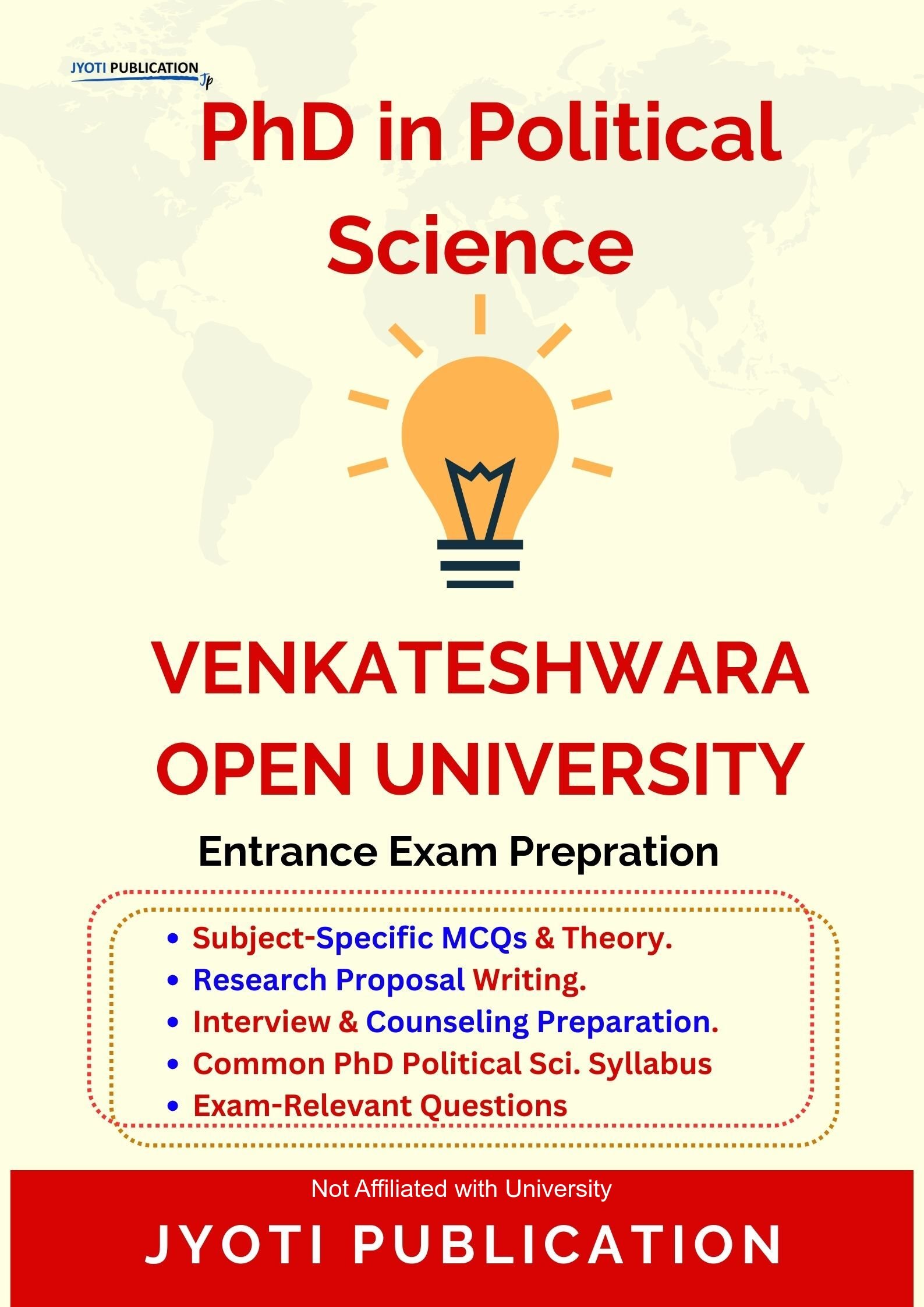 Venkateshwara Open University PhD in Political Science Entrance Exam PhD in Political Science Entrance Exam