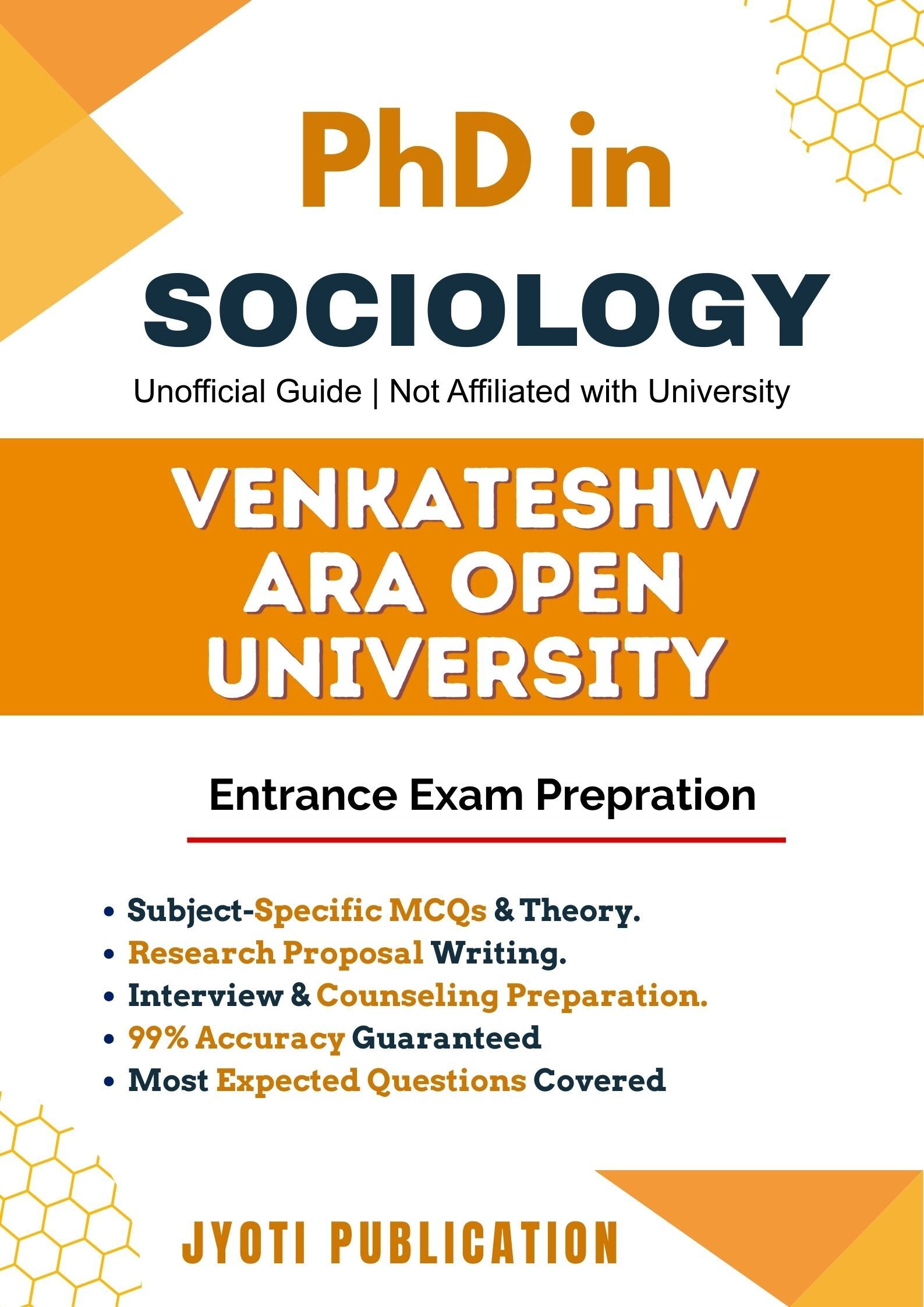Venkateshwara Open University PhD in Sociology Entrance Exam