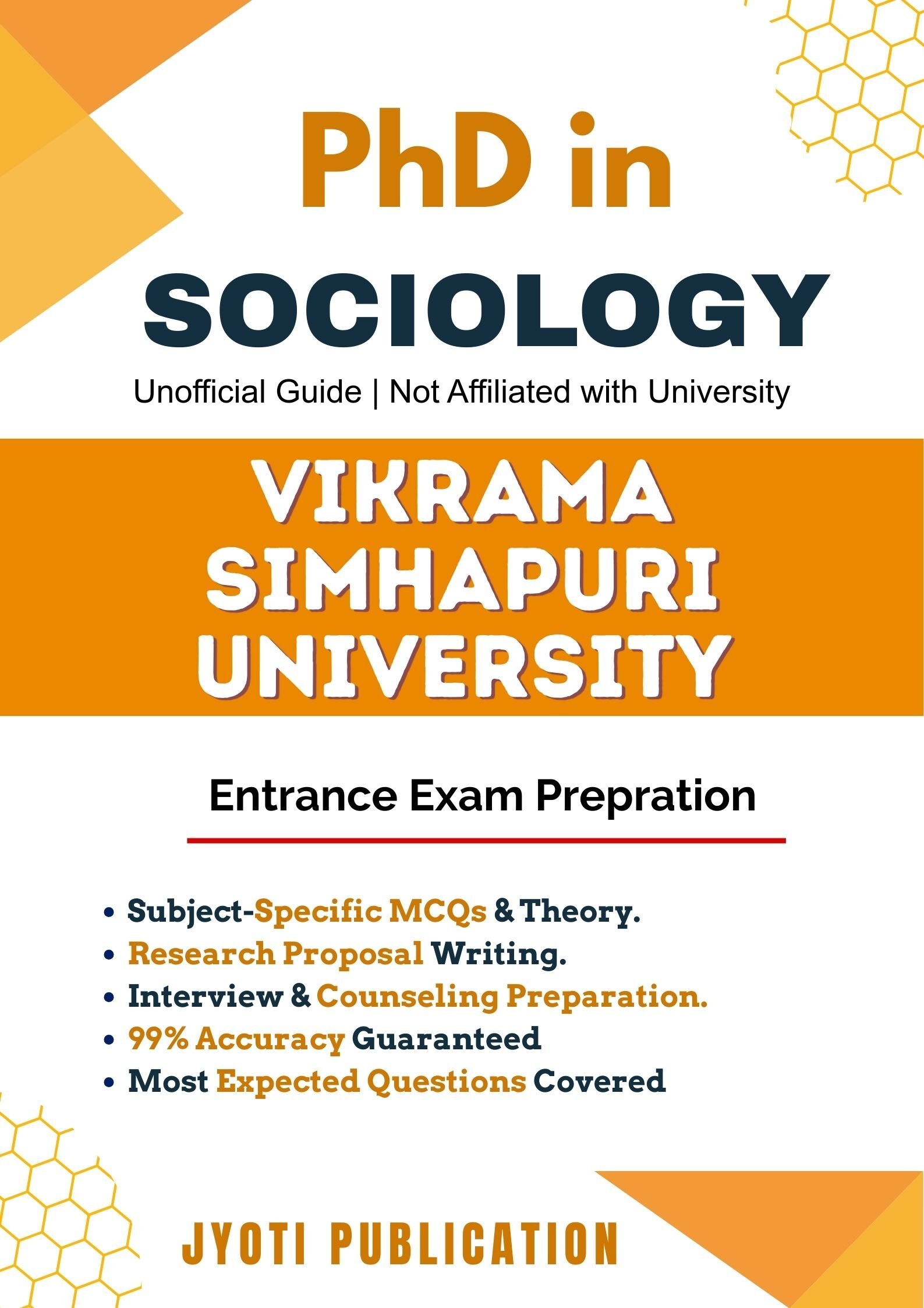 Vikrama Simhapuri University PhD in Sociology Entrance Exam