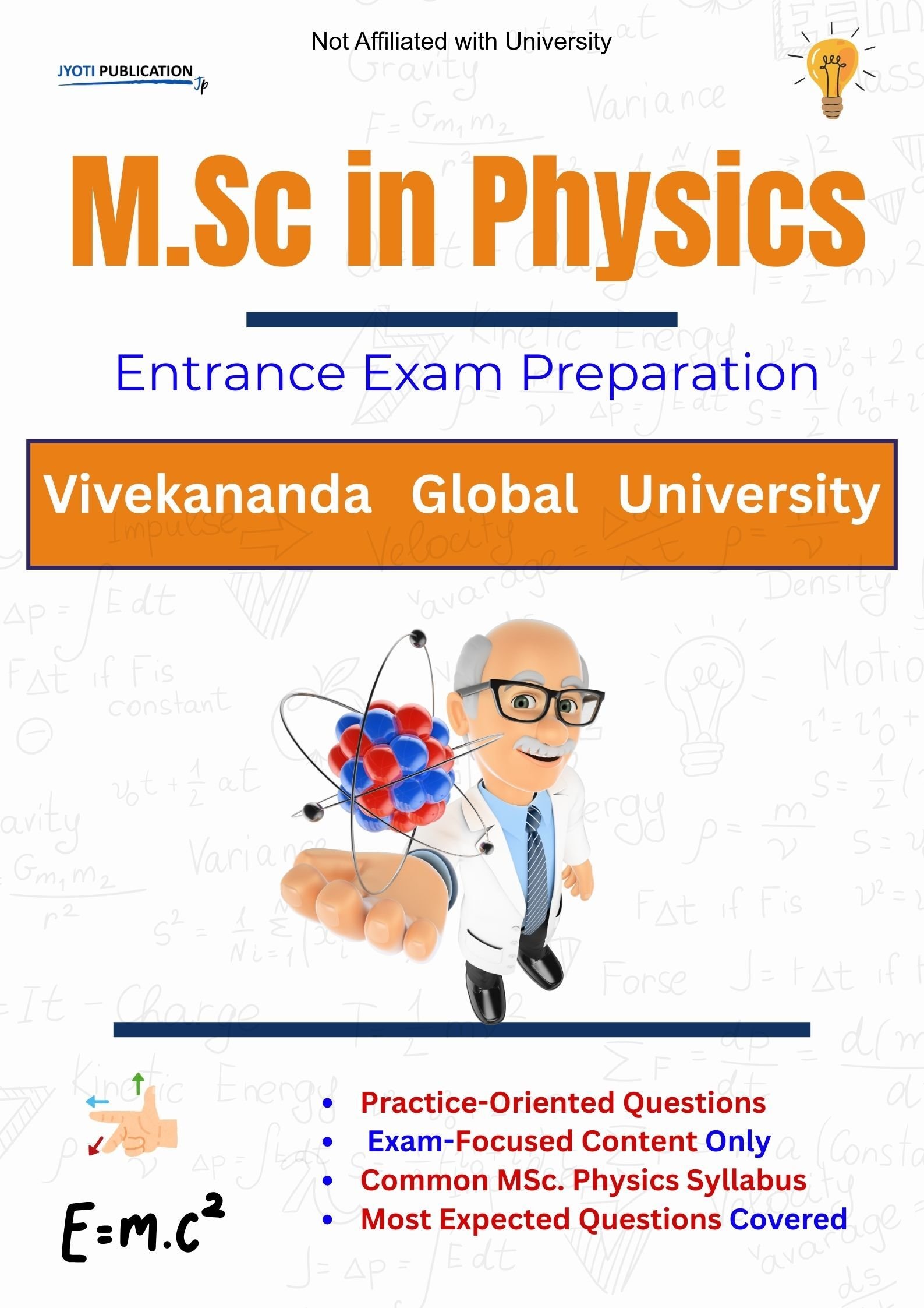 Vivekananda Global University M.Sc in Physics Entrance Exam