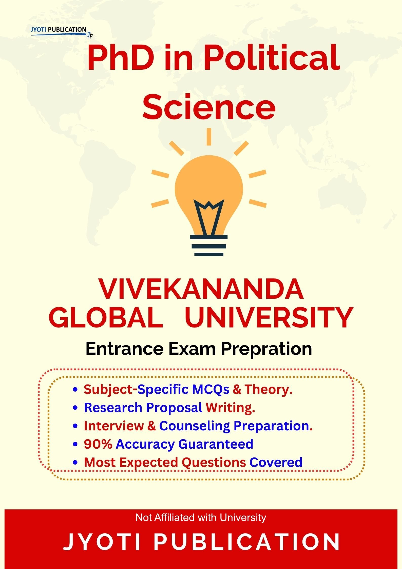 Vivekananda Global University PhD in Political Science Entrance Exam PhD in Political Science Entrance Exam